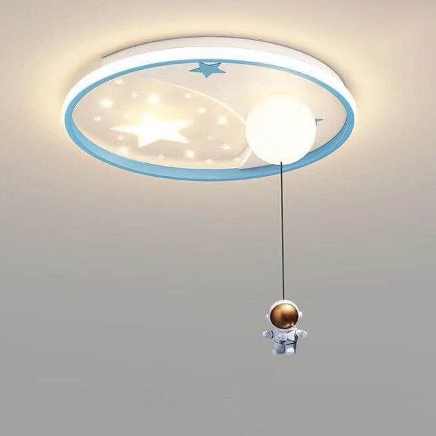 Lumendat Modern Creative Simple Acrylic Cartoon Starry Sky LED Flush Mount Ceiling Light Lumendat