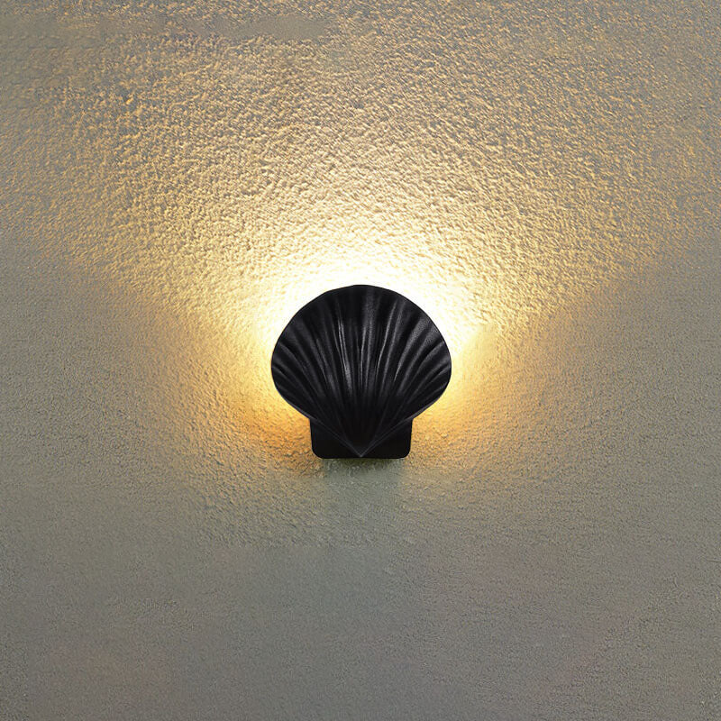 Outdoor Creative Shell Design Aluminum LED Waterproof Wall Sconce Lamp Lumendat