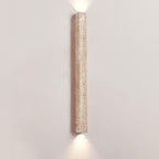 Traditional Japanese Long Strip Yellow Travertine 2-Lights For Hallway