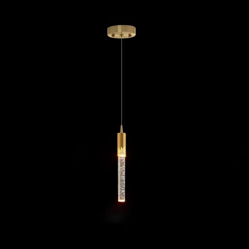 Contemporary Scandinavian Water Drops Iron Aluminum Crystal LED Chandelier for Bedroom