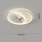 Lumendat Contemporary Creative Resin Moon Astronaut Acrylic Cloud Shape LED Kids Flush Mount Ceiling Light For Living Room Lumendat