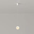 Modern Minimalist Astronaut Moon Iron Resin LED Pendant Light for Bedroom BulbSquare