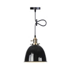 Industrial Iron Multicolor Bowl 1-light Pendant Light BulbSquare