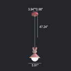 Lumendat Nordic Cartoon Resin Rocket Snowman 1-Light Kids Pendant Light Lumendat