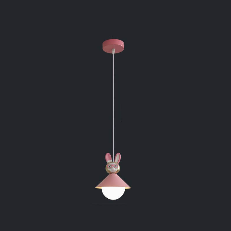 Lumendat Nordic Cartoon Resin Rocket Snowman 1-Light Kids Pendant Light Lumendat