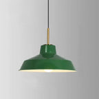Industrial Vintage Green Iron Dome Cone 1-light Pendant Light Lumendat