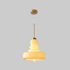 Modern Colorful Glass Gourd Shade 1-light Pendant Light BulbSquare
