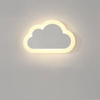 Lumendat Contemporary Simplicity Aluminum Cloud Frame Silicone Strip LED Kids Wall Sconce Lamp For Bedroom Lumendat