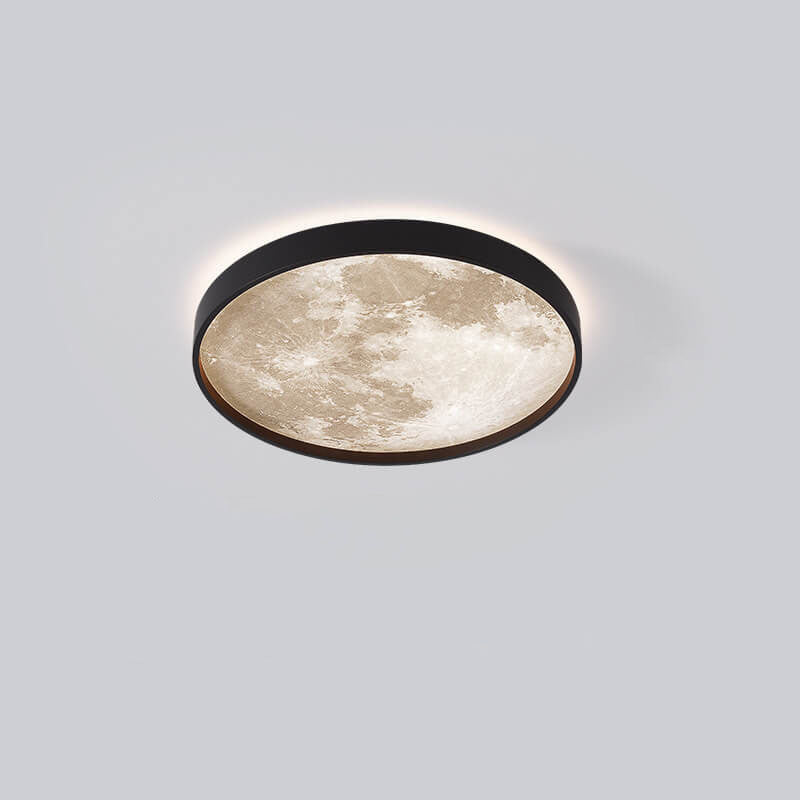 Nordic Creative Moon Round LED Flush Mount Ceiling Light BulbSquare