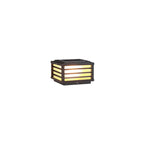 Modern Minimalist Waterproof Solar Square Aluminum PC LED Post Landscape Lighting for Garden Lumendat