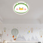 Lumendat Contemporary Creative Cartoon Animal Duck Acrylic LED Flush Mount Ceiling Light For Bedroom Lumendat