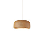 Japanese Minimalist Matte Texture Resin Dome 1-light Pendant Light BulbSquare