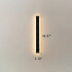 Minimalist Outdoor Solar Rectangular Strip Waterproof Patio LED Wall Sconce Lamp Lumendat