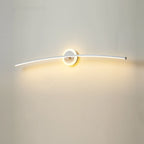 Modern Minimalist Curved Line LED Mirror Front Light Wall Sconce Lamp
