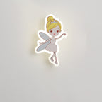 Lumendat Contemporary Creative Acrylic Cartoon Fairy Astronaut Iron LED Kids Wall Sconce Lamp For Bedroom Lumendat