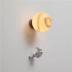 Lumendat Contemporary Creative 3D Printed Moon Shade Resin Astronaut 1-Light Wall Sconce Lamp For Bedroom Lumendat