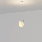 Lumendat Modern Simple Resin Bear Rabbit Decorative Iron 1-Light Pendant Light Lumendat