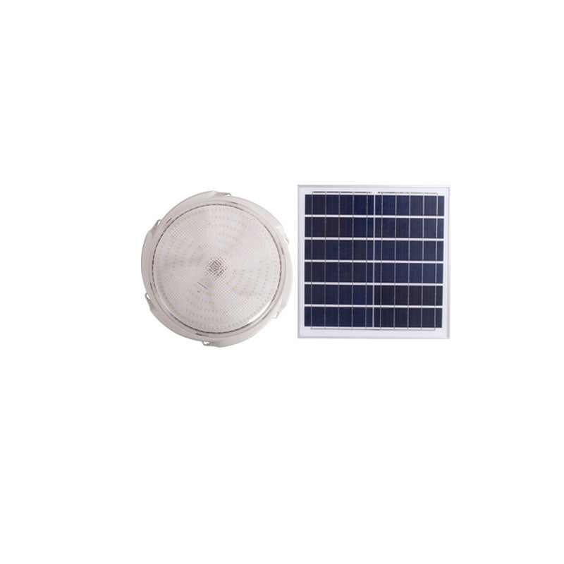 Modern Round Solar LED Remote Control Outdoor Indoor Flush Mount Lighting Lumendat