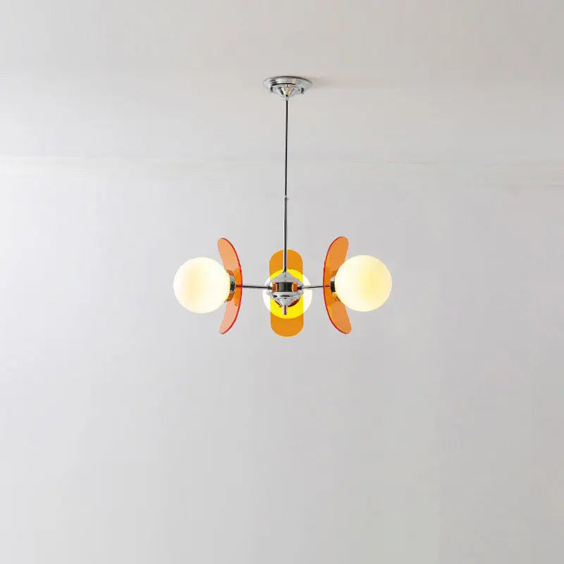 Modern Mid-century Acrylic Magic Bean Glass Shade 3/5/6/8-light Chandelier for Living Room BulbSquare