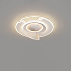 Lumendat Modern Creative Kids Resin Lunar Astronaut LED Flush Mount Ceiling Light Lumendat