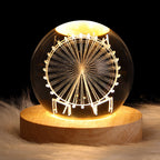 Contemporary Creative Star System Crystal Ball USB LED Night Light Table Lamp For Bedroom Lumendat
