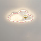 Lumendat Modern Art Deco Kids Iron PE Cloud Rainbow Semicircular Astronaut LED Flush Mount Ceiling Light For Bedroom Lumendat