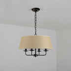 European Vintage Classic Iron Cloth 4-light Pendant Light Lumendat