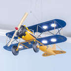Lumendat Contemporary Creative Kids Aircraft Hardware Acrylic LED Chandelier For Bedroom Lumendat