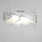 Lumendat Modern Childlike Animal Cartoon Iron Acrylic LED Flush Mount Ceiling Light Lumendat