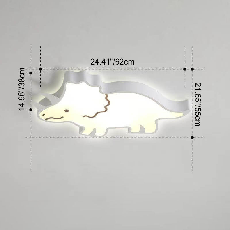 Lumendat Modern Childlike Animal Cartoon Iron Acrylic LED Flush Mount Ceiling Light Lumendat