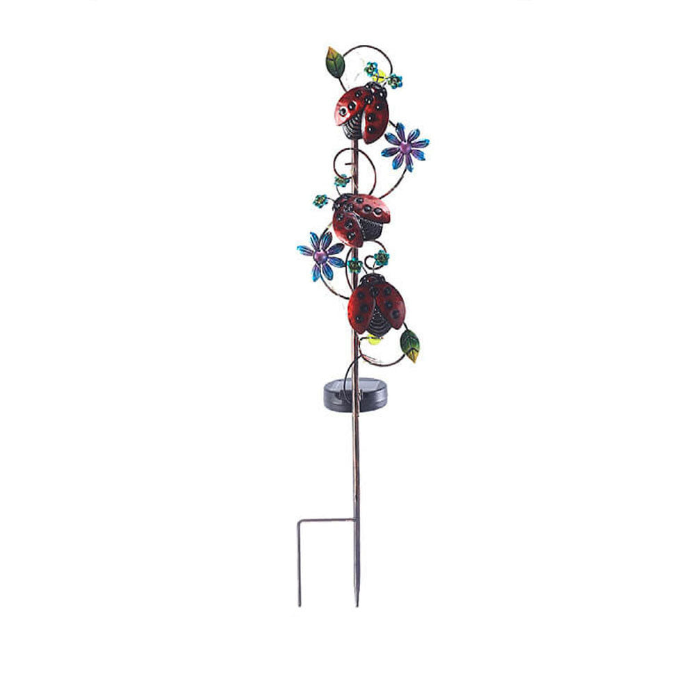 Solar Iron Hummingbird Butterfly Dragonfly Garden Lawn Landscape Light Lumendat