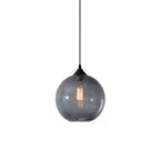 Nordic Minimalist Stained Round Glass 1-light Pendant Light Lumendat