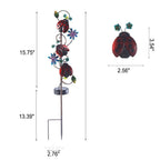 Solar Iron Hummingbird Butterfly Dragonfly Garden Lawn Landscape Light Lumendat