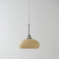 Contemporary Nordic Round Dome Iron Glass 1-Light Pendant Light For Living Room Lumendat