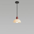 Modern Minimalist Glass Hemisphere 1-light Pendant Light BulbSquare