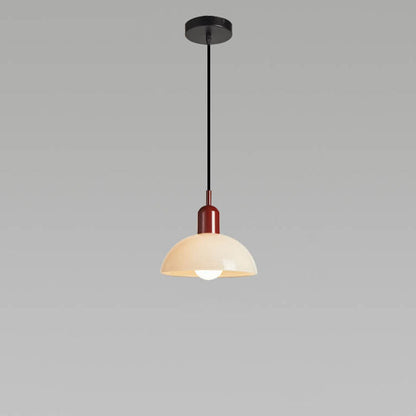 Modern Minimalist Glass Hemisphere 1-light Pendant Light