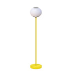 Solar Modern Minimalist Wrought Iron PE Oval LED Outdoor Standing Floor Lamp Lumendat