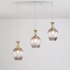Contemporary Nordic Gradient Glass Metal Orb 1/3 Light Island Light Chandelier for Living Room Lumendat