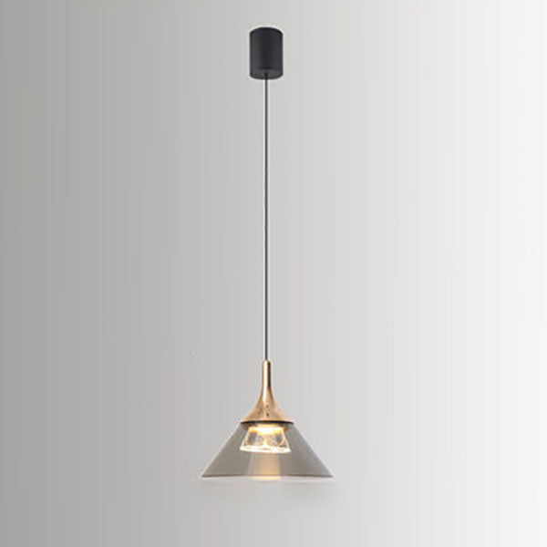 Nordic Creative Cone Aluminum Acrylic LED Pendant Light