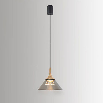 Nordic Creative Cone Aluminum Acrylic LED Pendant Light