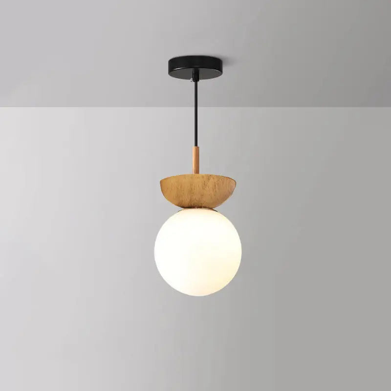 Modern Minimalist Glass Iron Orb 1-light Semi-flush Mount Light/pendant Light for Living Room Lumendat