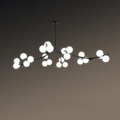 Modern Creative Magic Bean Branch Glass 12/18/24 Light Chandelier