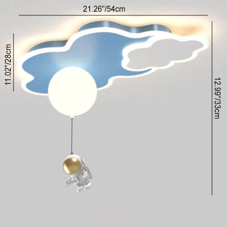 Lumendat Modern Creative Simple Acrylic Cartoon Starry Sky LED Flush Mount Ceiling Light Lumendat