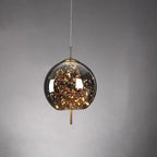 Contemporary Scandinavian Cylinder Oval Glass 1-light Pendant Light for Bedroom Lumendat