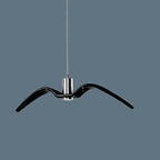 Contemporary Nordic Personality Wrought Iron Seagull LED Pendant Light for Living Room BulbSquare