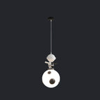 Lumendat Nordic Cartoon Resin Rocket Snowman 1-Light Kids Pendant Light Lumendat
