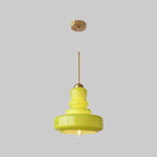 Modern Colorful Glass Gourd Shade 1-light Pendant Light BulbSquare