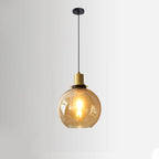 Vintage Minimalist Semi-circular Cone Cup Iron Glass 1-light Pendant Light BulbSquare