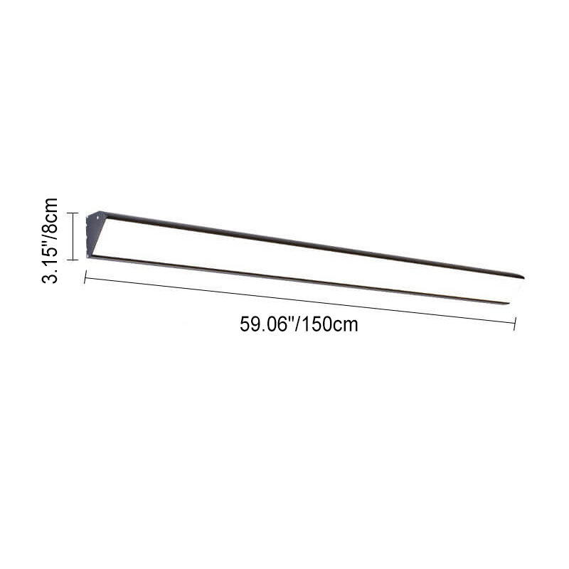 Modern Minimalist Outdoor Long Bar Aluminum Acrylic Waterproof LED Wall Sconce Lamp For Outdoor Lumendat