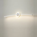Modern Minimalist Curved Line LED Mirror Front Light Wall Sconce Lamp
